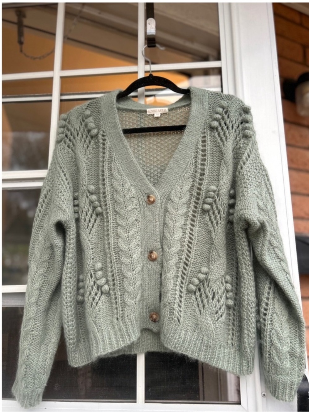 Louise Misha Sage Green Cardigan